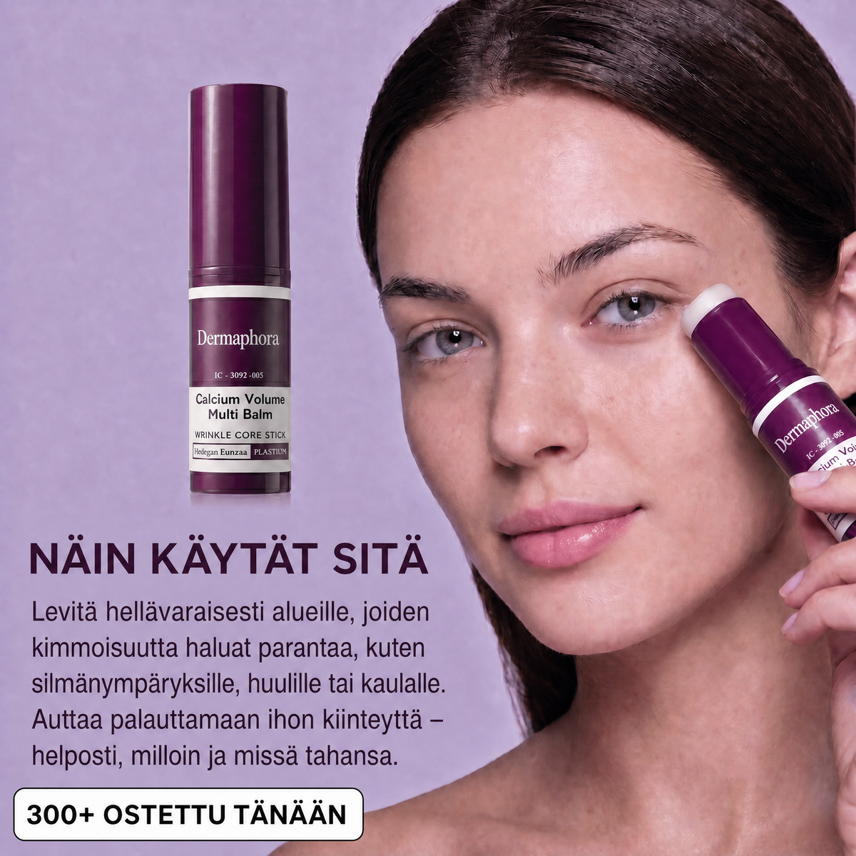 Anti-age-puikko kalsiumilla ja kollageenilla