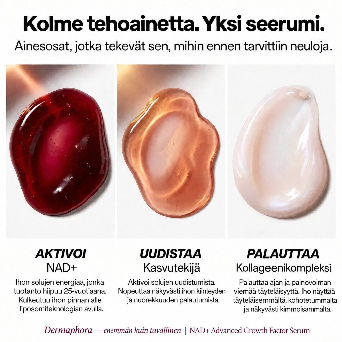 Korealainen NAD+-seerumi edistyneillä kasvutekijöillä